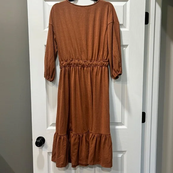 Dainty Jewells Dress in Rust Orange Size Small - Picture 2 of 2